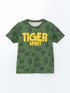 LC Waikiki Crew Neck Printed Boys Pajama Set